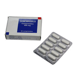 Farmaceutyczne leki doustne Środek regulujący poziom lipidów Gemfibrozil 600 Mg Tabletka