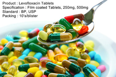 Tabletki lewofloksacyny Tabletki powlekane, 250 mg, 500 mg Leki doustne Antybiotyki