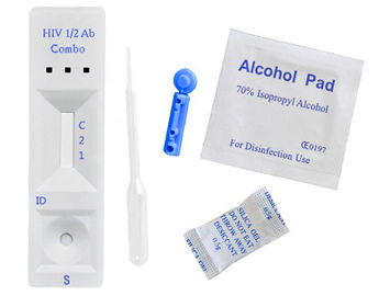 Certyfikat ISO Zestaw testowy Hiv / badanie krwi 2 NCU / Ml Hiv Rapid Test Device